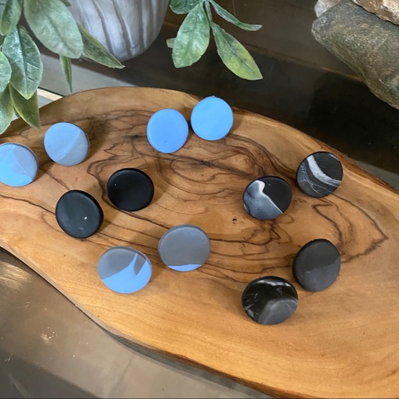 Handmade Clay Earrings- Sticks & Stones Series - Picture 5 of 5